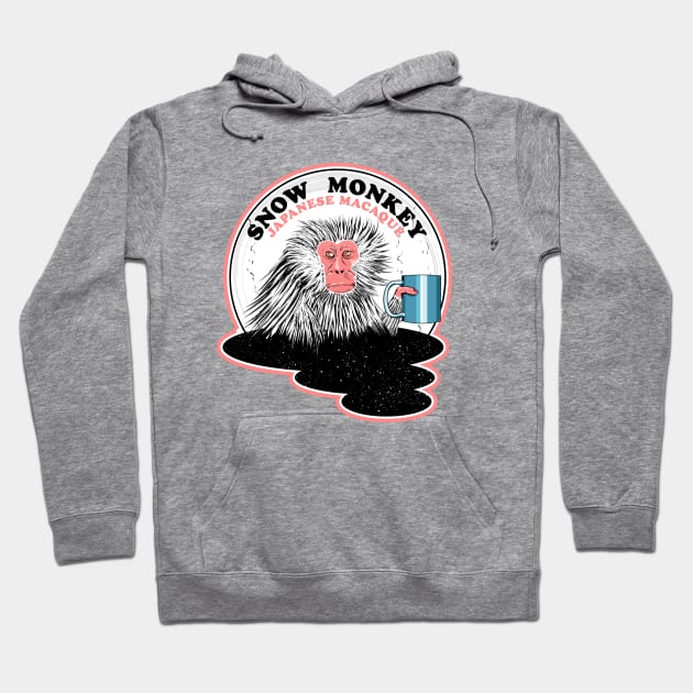 Japanese Macaque Snow Monkey Hoodie by mailboxdisco